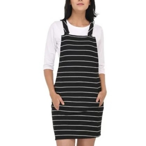 Striped Pinafore Dress