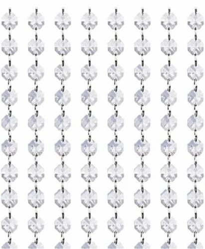 White Curtain Crystal Beads Chain