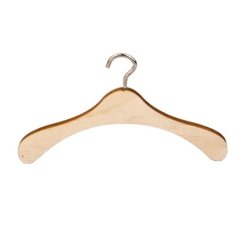 Wood Hanger - Wooden, All Size, Brown | Durable Material, Smooth Finish, Strong Hook, Space Saving, Anti Slip, Uniform Shape