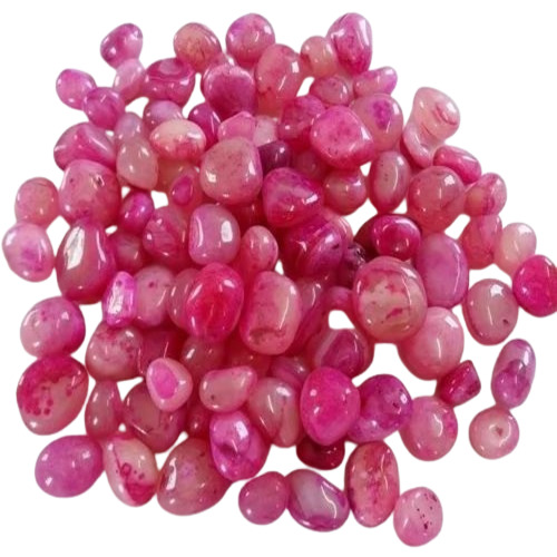 Pink Onyx Pebble Stone