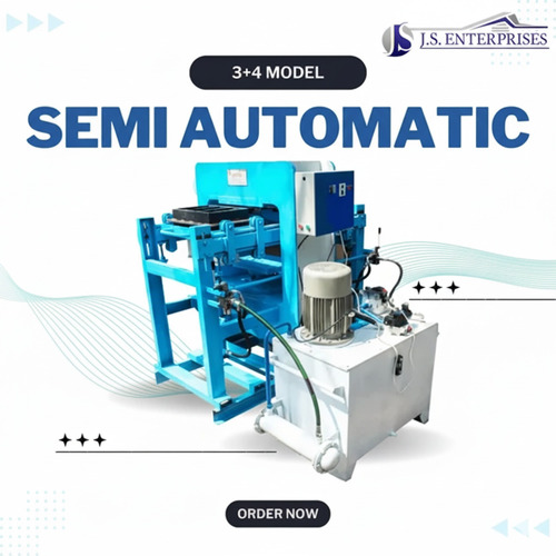 Semi Automatic Hydraulic Paver Block Making Machine
