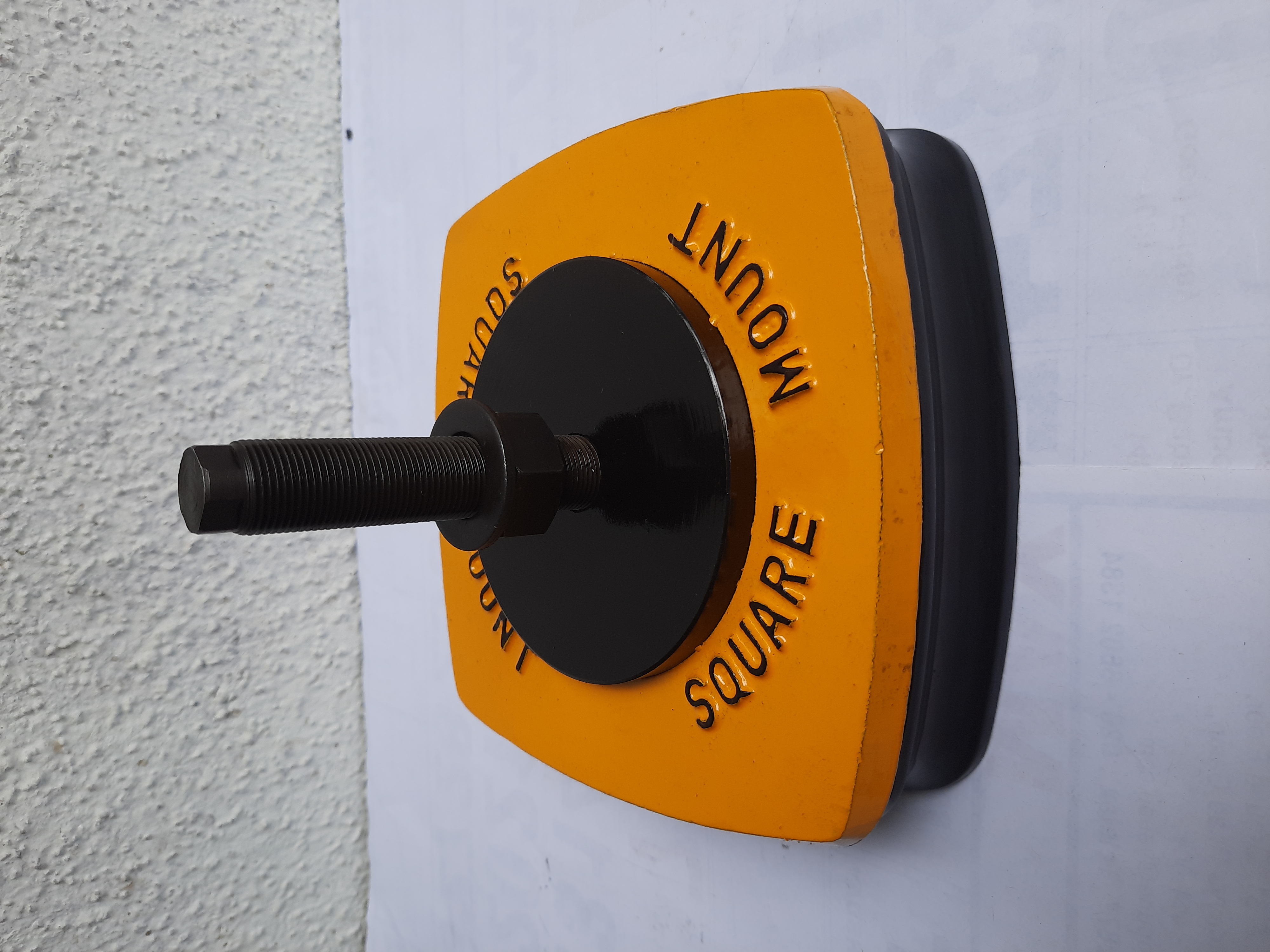 Square Mount Machine Rubber Pad - Size: 9"
