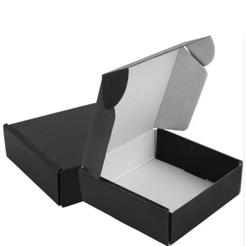 Black Die Cut Corrugated Box