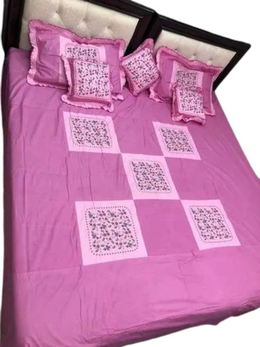 Cotton Embroidered Kashmiri Bed Sheet Set