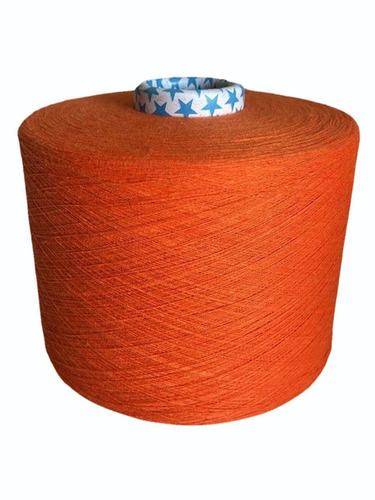 Orange Dyed Cotton Yarn