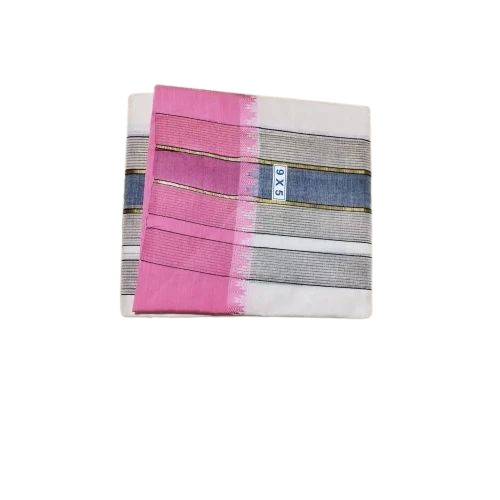 Pink Thalampoo Gopuram Border Mens Cotton Dhoti