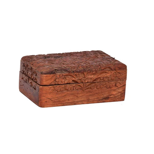 Wooden Carving Jewellery Box