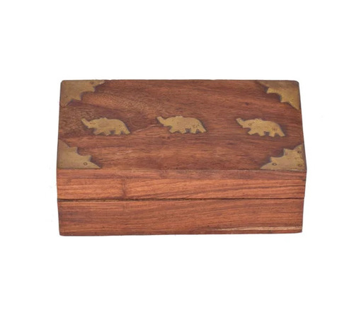Wooden Jewelry Boxes With Brass Work