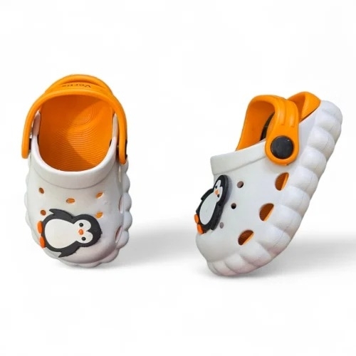 Orange Crocs for boys and girls 