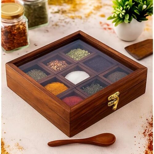 Wooden Spice Box - Coating Type: Ceramic