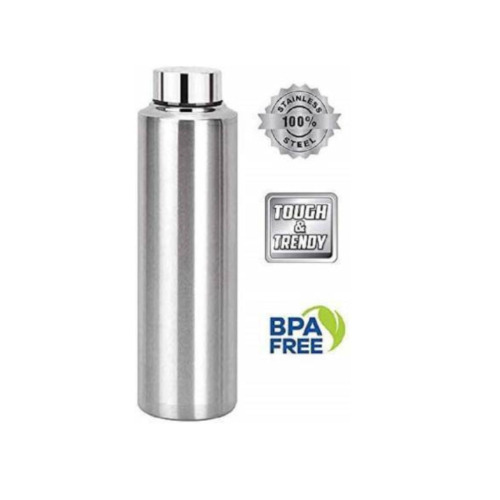 500Ml Stainless Steel Bottle - Color: Silver