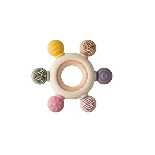 Baby Teethers Toy Teething Ring Silicone - Capacity: 7
