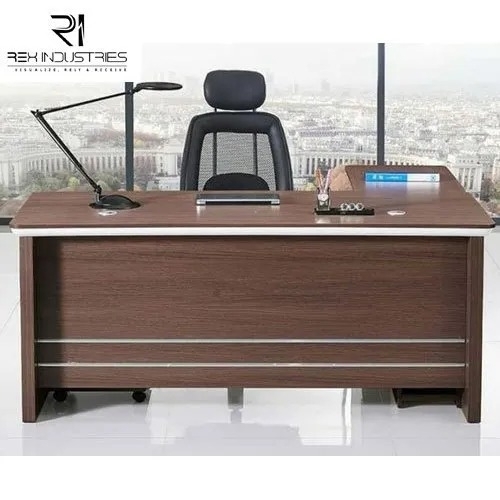 Drawers Lockable Wooden Office Table
