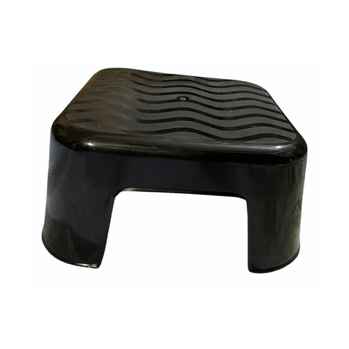 Black Plastic Bathroom Stool