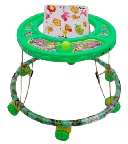 Green Round Plastic Baby Walker