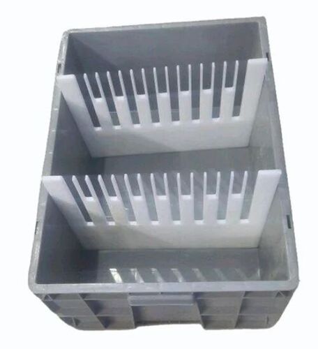 Grey Perforated Plastic Crate
