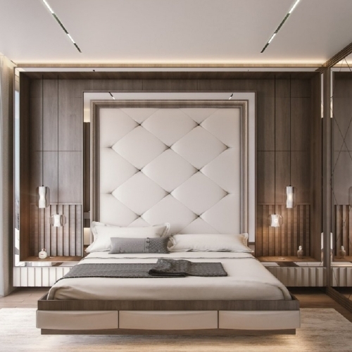 Modular Bedroom - Home Material Brown | Modular Design Customizable Layout Functional Storage Stylish Finish