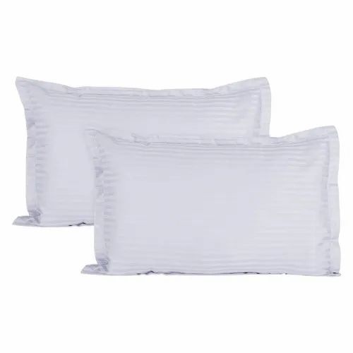 Satin White Plain Pillow Cover
