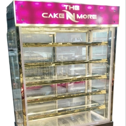 Stainless Steel Rectangular Cake Display Counter