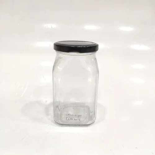 500 Ml Square Glass Jar