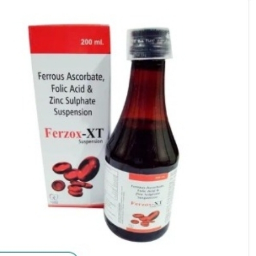Ferzox - Xt Ferrous Ascorbate Folic Acid And Zinc. Sulphate Suspension
