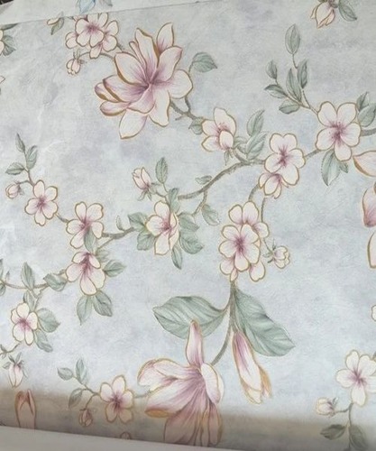 Floral Printed Pvc Wallpaper