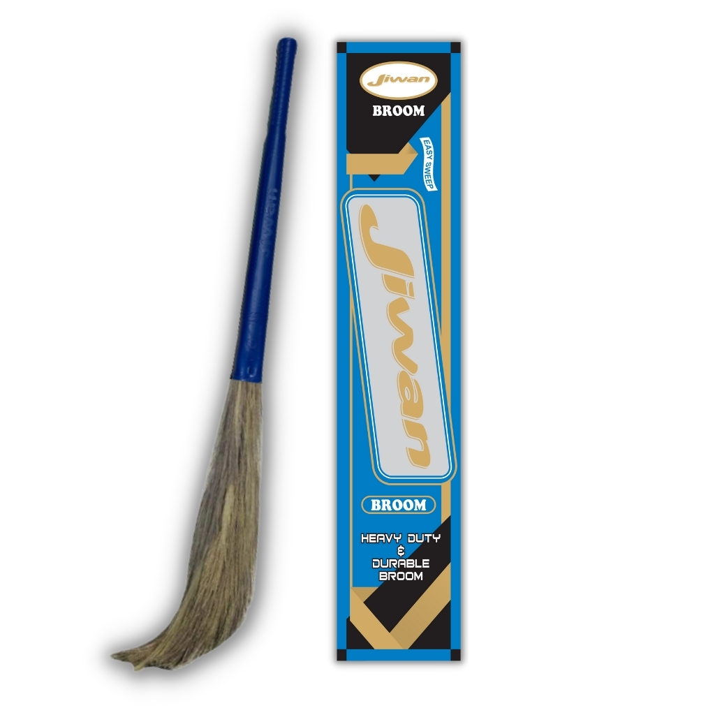 Jiwan Platinum Broom - Color: Blue