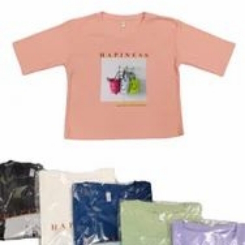 Ladies T Shirt - Cotton Blend, Half Sleeves, All Colors, Customized Sizes | Comfortable, Anti-Wrinkle, Skin Friendly