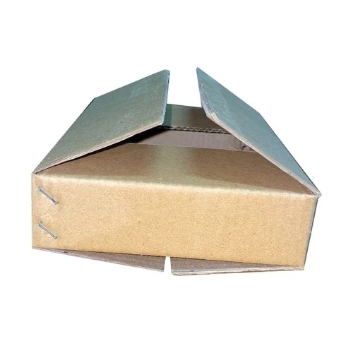 Packaging 3 Ply Corrugated Box - 10x5.5x4 Inch, Brown, Moisture Proof | Eco Friendly, Full Overlap, 2 Kg Load Capacity