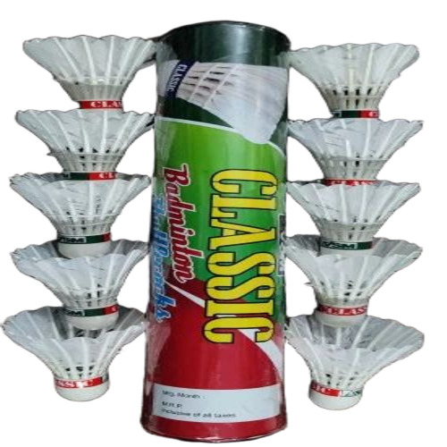 Plain Badminton Feather Shuttlecock