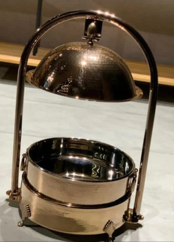 Copper Hammered Chaffing Dish