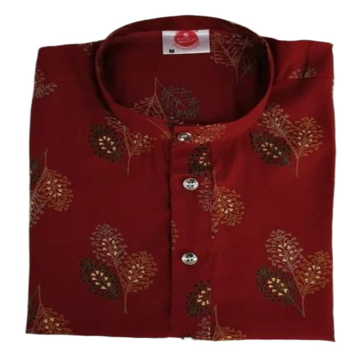 Men Red Kurta