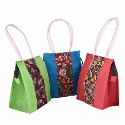 Multicolor Printed Jute Bag
