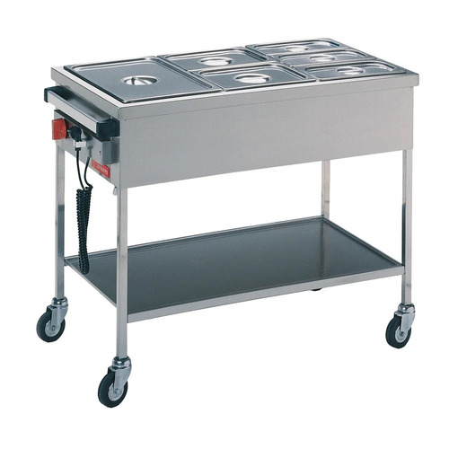 Silver Food Service Trolley