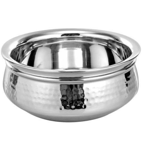 Ss Hammered Serving Handi