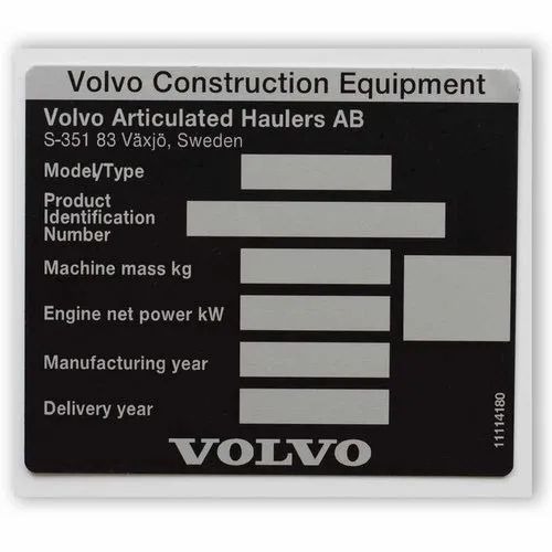 Rectangle Anodized Aluminium Labels