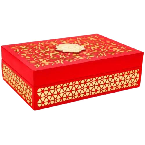 Red Wooden Sweet Packaging Boxes