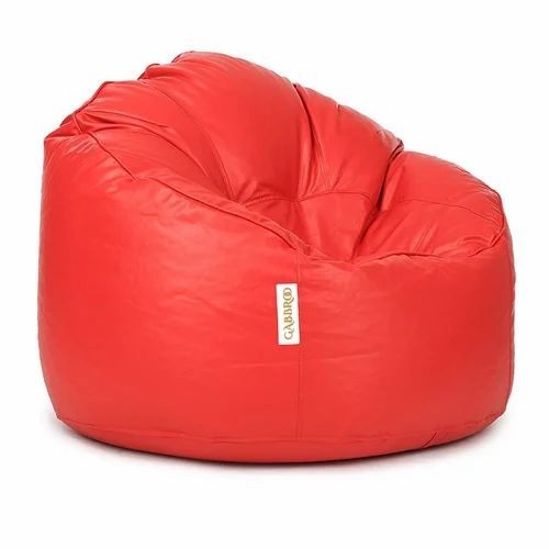 Stylecraft Muddha Sofa Bean Bag Red Cover - Leatherette, XXXL, Modern | Good Quality, Home Use
