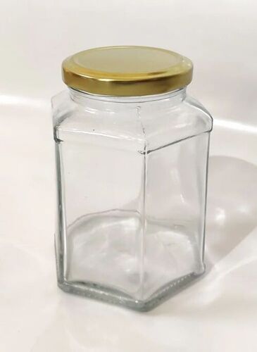 100 Ml Hexagonal Eco Friendly Glass Jar