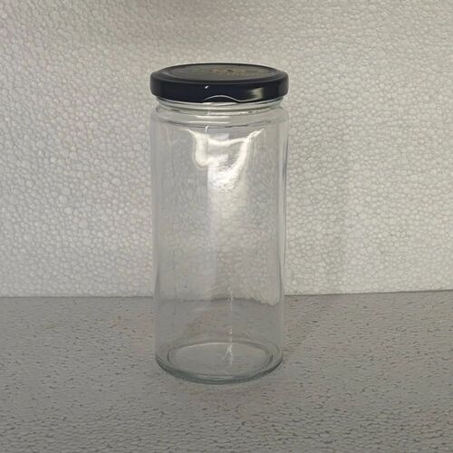 400 Ml Glass Bamboo Jar