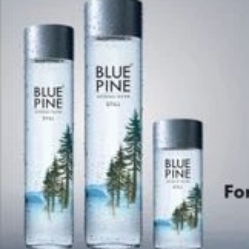 BLUE PINE GLASS RANGE WITH OVERCAP 500ml