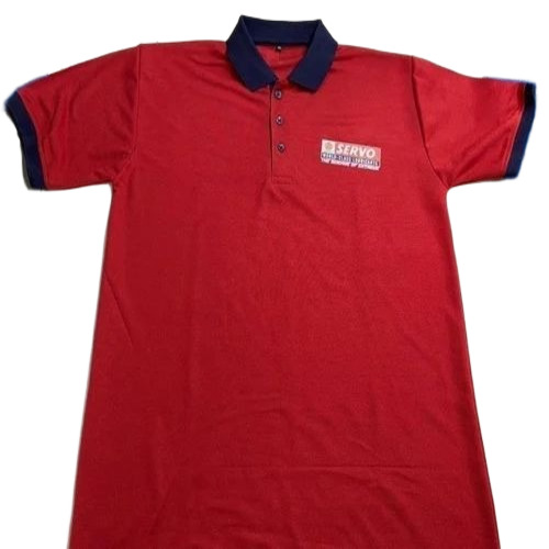 Cotton Polo Neck T Shirt