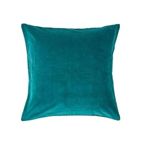 Cushions - Polyester Square Teal Turquoise Cotton Fill | Memory Foam Support Breathable Fabric Stain-Resistant Cover Machine-Washable Hypoallergenic Fill Non-Slip Base Lightweight Portable