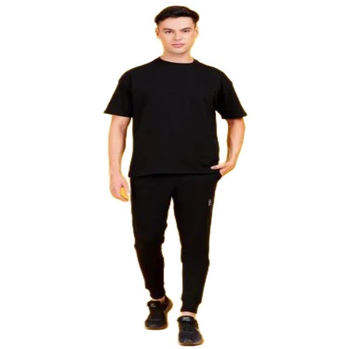 Men Oversized T Shirt - Cotton, Half Sleeves, Black | O-Neck, Printed, Fancy and Comfortable