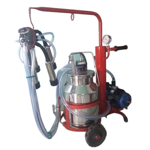 Trolley type milking machine