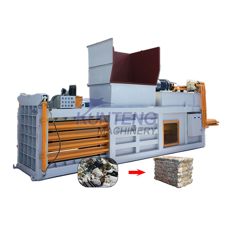 Automatic Hydraulic Household Waste Baler Plastic Waste Fabric Waste Briquetting Machine - Capacity: 5-8 T/Hr