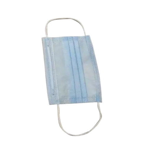 3 Ply Non Woven Face Mask - Foldable, Eco Friendly, Blue | Anti Pollution, Comfortable, Anti Bacterial
