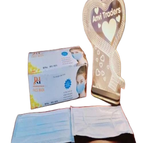 3 Ply Non Woven Plain Face Mask