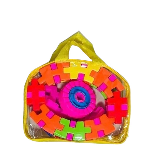 40 Pcs Plastic Imagination Blocks - Standard Size, Multicolor | Durable, Shining, Kids Building Blocks Toy