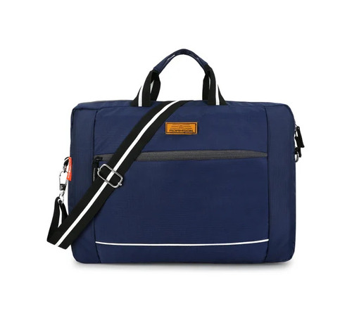 Blue Polyester Laptop Office Bag